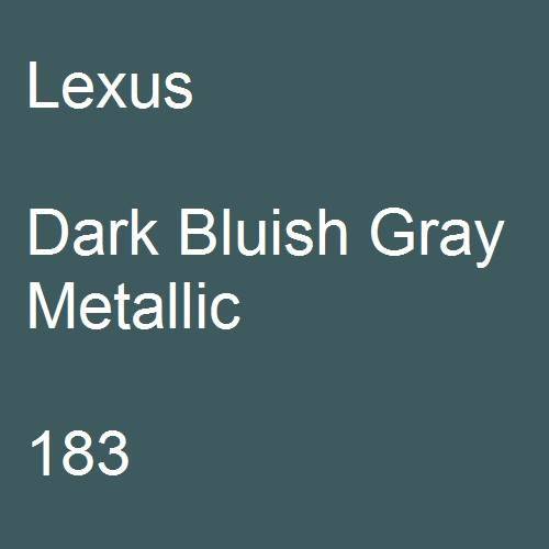 Lexus, Dark Bluish Gray Metallic, 183.